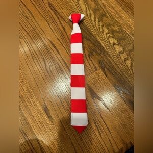 OppoSuits Red and White striped Tie